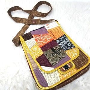 Beaded and Quilted Crossbody Bag